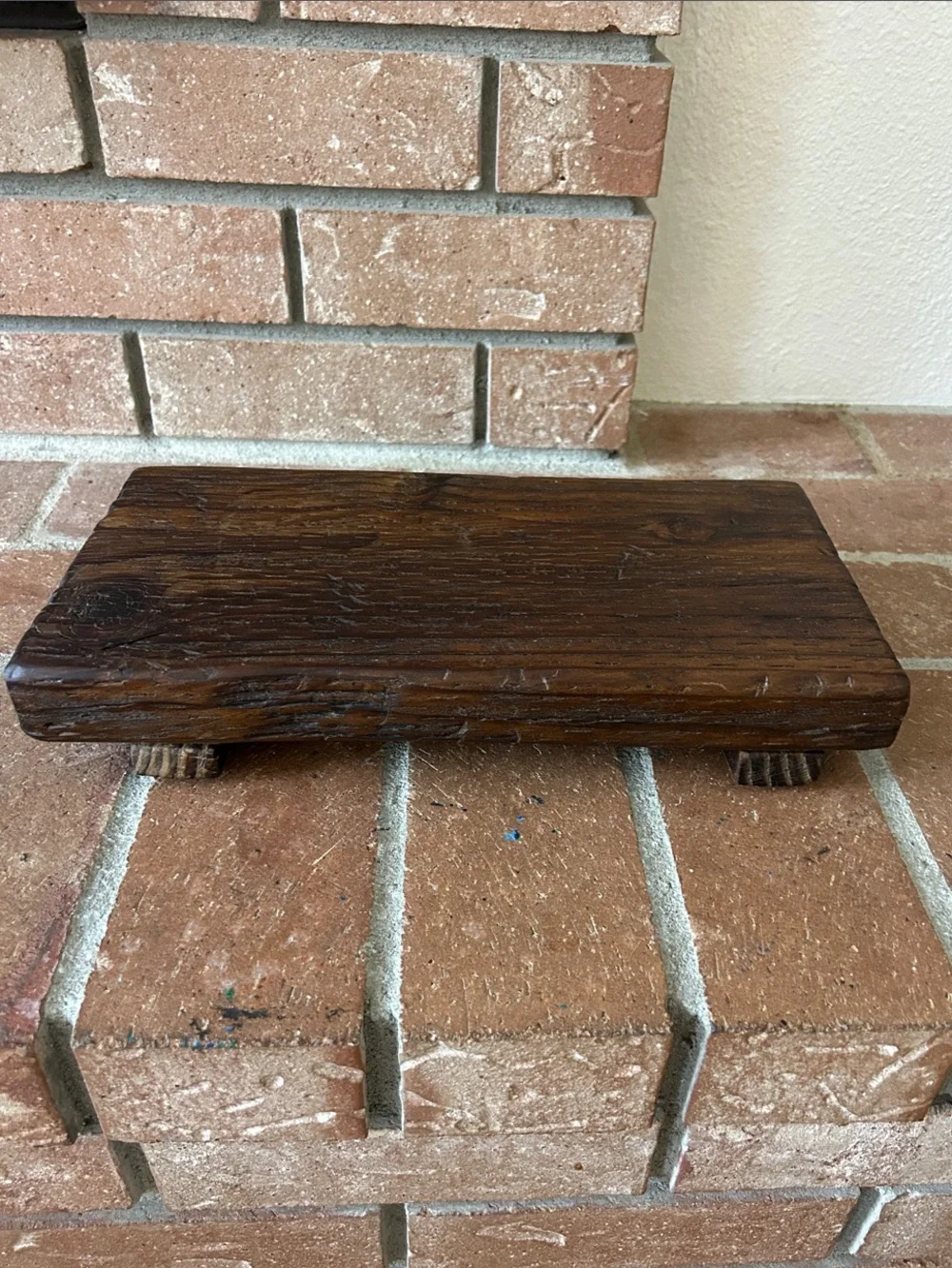 Rustic Dark Brown Wooden Display Riser